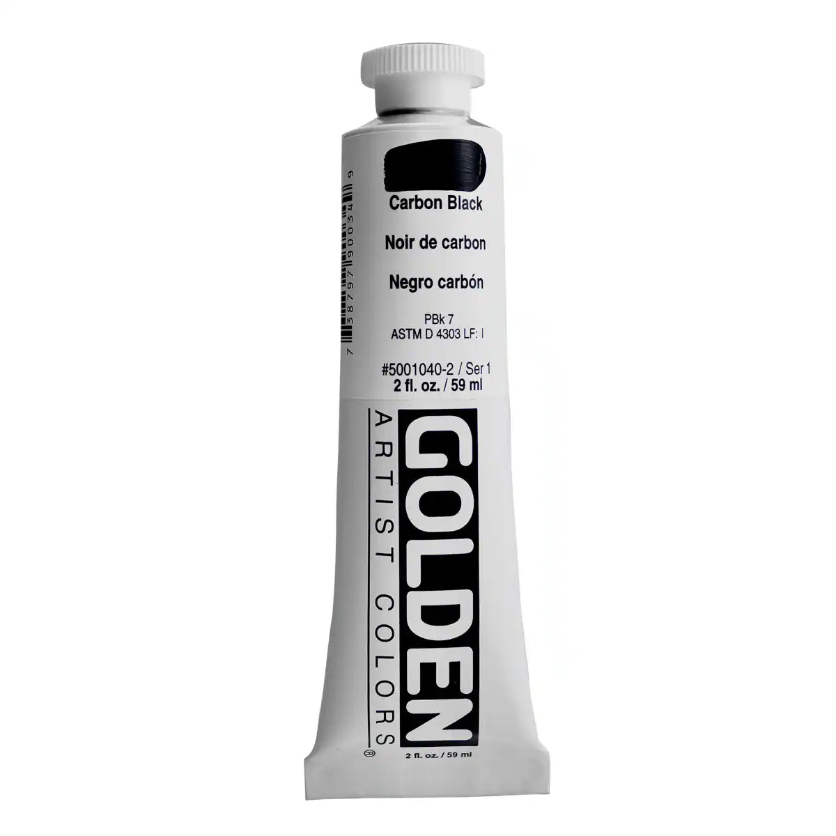 Carbon Black Golden Acrylic Paint 59ml