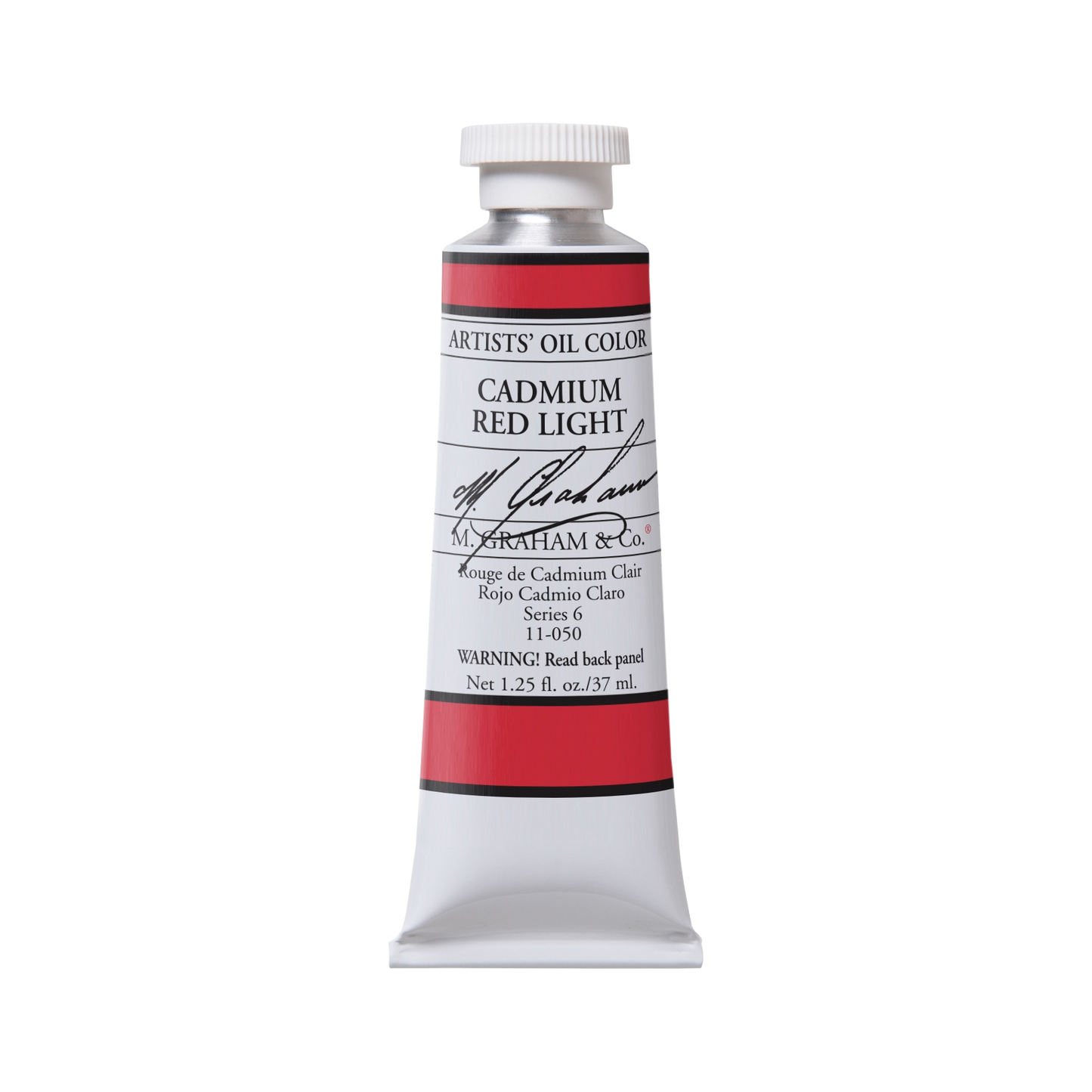 M.Graham Cadmium Red Light Oil Paint 37ml - Professional Artist Quality