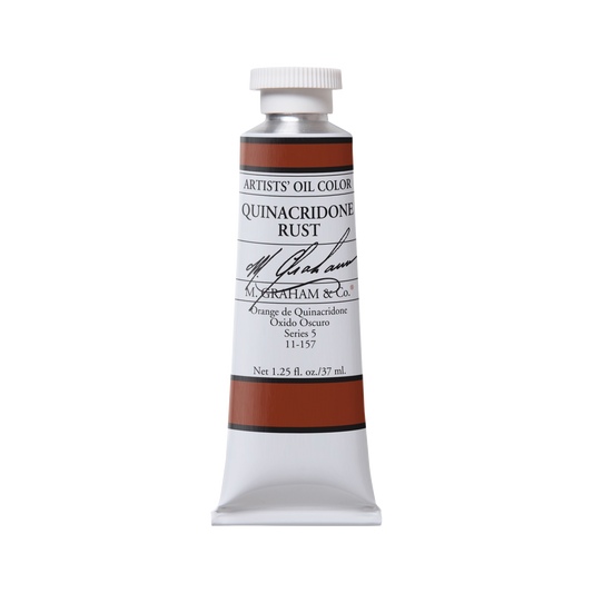 M.Graham Quinacridone Rust Oil Paint 37ml - Professional Artist Quality