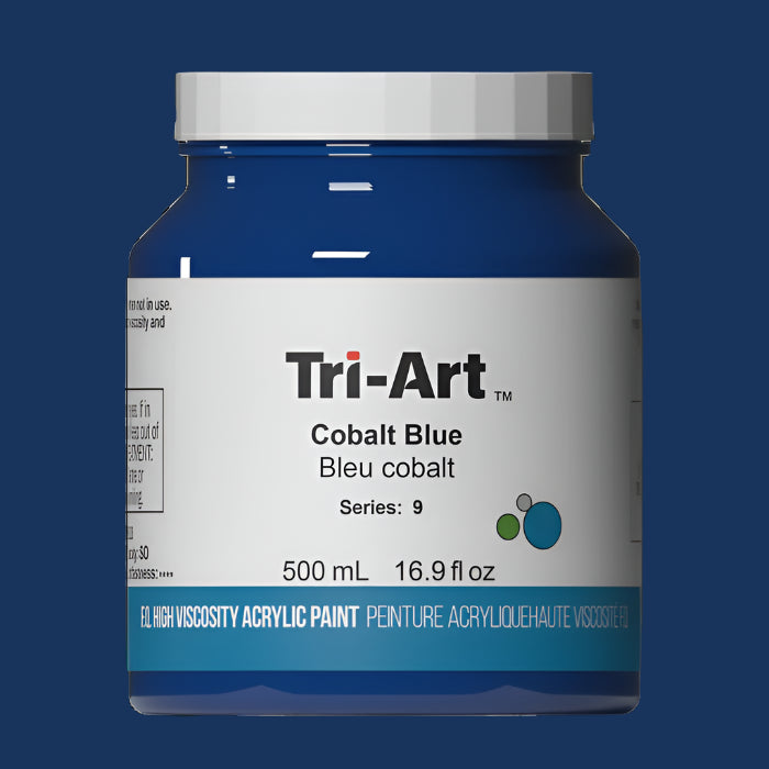 Tri-Art High Viscosity Cobalt Blue Acrylic 500ml
