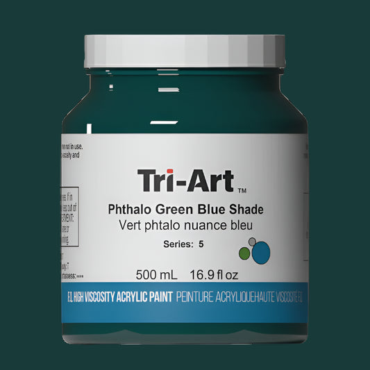 Tri-Art High Viscosity Phthalo Green Blue Shade 500ml Jar