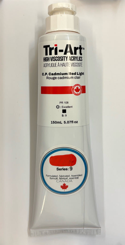 Tri-Art Cadmium Red Light High Viscosity Acrylic, 150mL