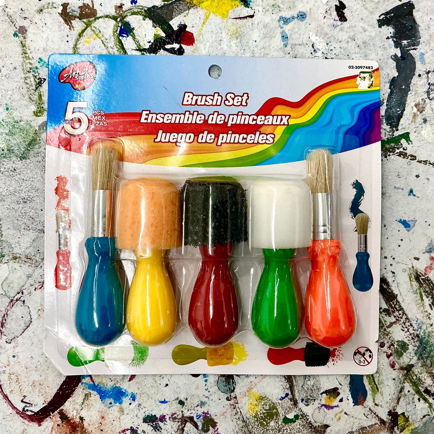Artist's Series 5 Piece Brush Set (Sponges & Brushes)