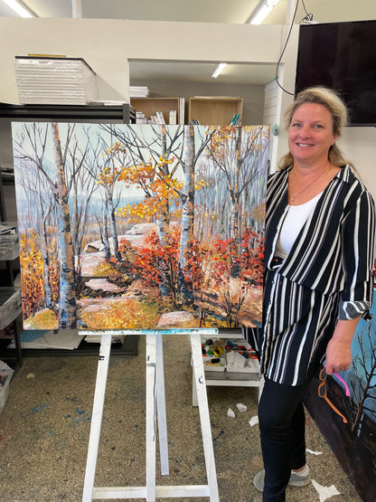 Original Acrylic Painting by artist Teresa Grasby entitled "Yamunuska West", 30" x 40"