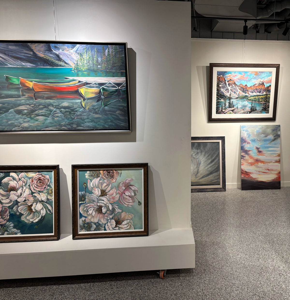 The Art Cellar gallery interior at Grasby Art Studio
