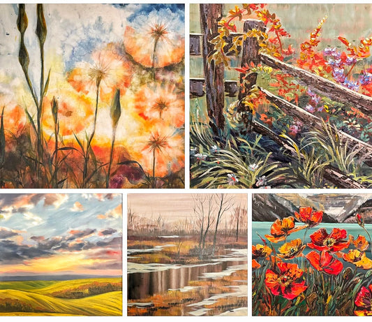 BEGINNERS ACRYLIC SUMMER PRACTICE