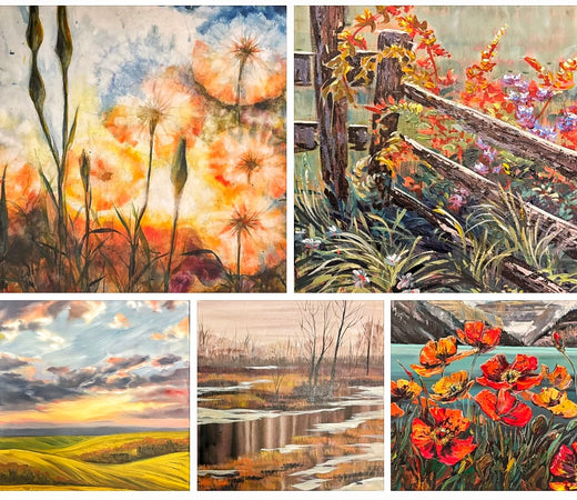 Beginners Acrylic Painting Workshops Calgary NW | Levels 1-4