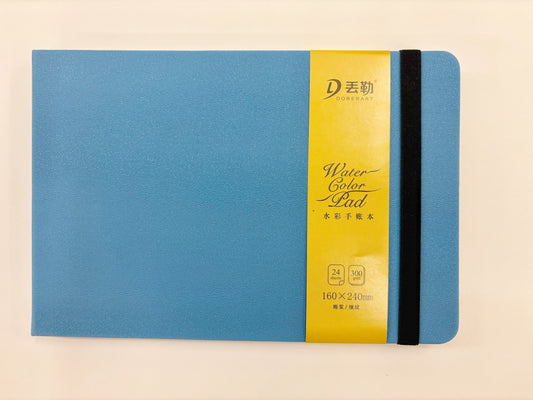 Dorerart Blue Watercolor Pad (24 sheets, 160x240mm)