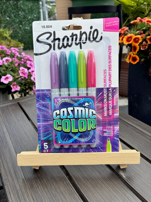 sharpie fine tip markers 5pc cosmic colourwave