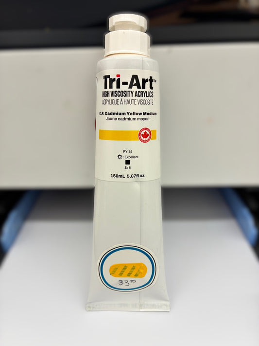 Cadmium Yellow Med Acrylic 150mL
