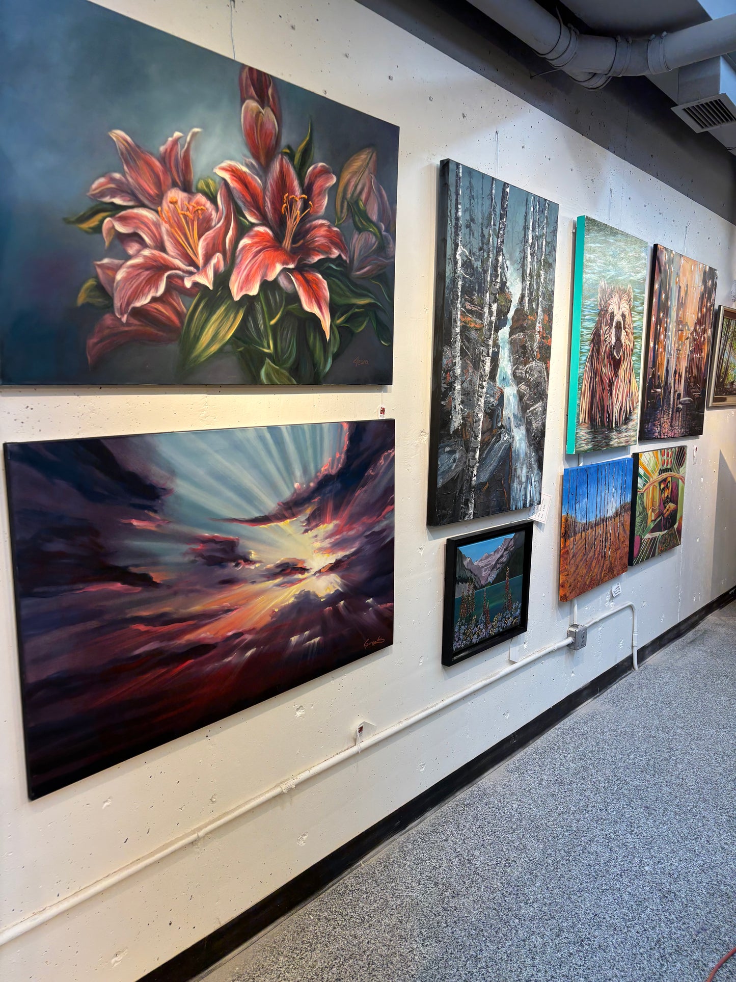 Calgary Corporate Artspace Event - The Grasby Art Garden, Art Studio and The Art Cellar Gallery