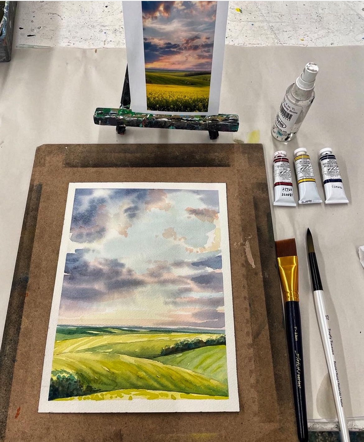 BEGINNERS WATERCOLOUR PAINTING COURSE I - Levels 1,2,3,4