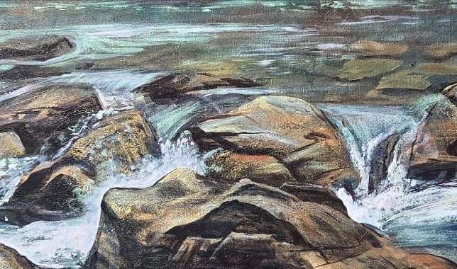 Rocks & Water Painting Workshop — Calgary Art Studio