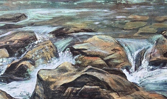 Rocks & Water Painting Workshop — Calgary Art Studio