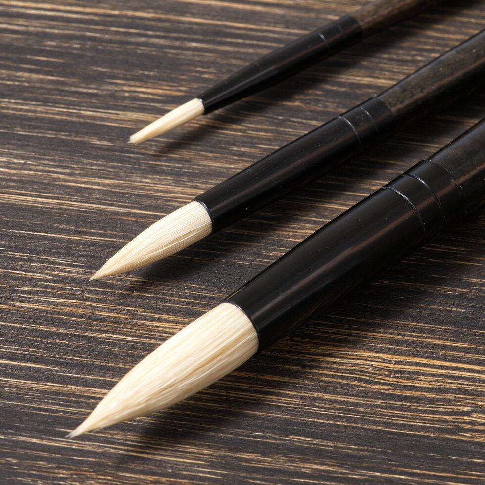 Tri-Art Artist Brushes - Long Handle Natural Bristle - Round