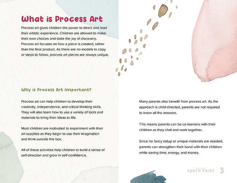 Process Art Activities E-book (Printable PDF)