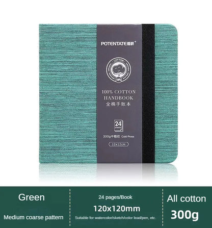 Potentate 100% Cotton Handbook 140lb, 24 sheets, 12 x 12cm