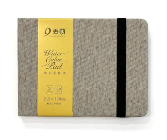 Dorerart Brown Water Color Pad, 24 sheets, 160x120mm