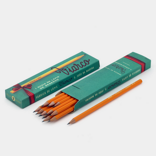 Vintage Pencil Set - BOX 12 PENCILS 1950 HB2 - REEDITION