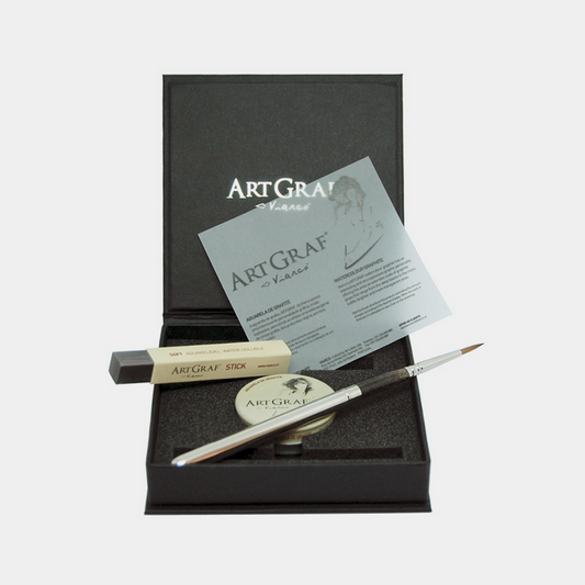 ARTGRAF Kit - Gift Set with Tin Box 20GR+Brush+Water Soluble Stick