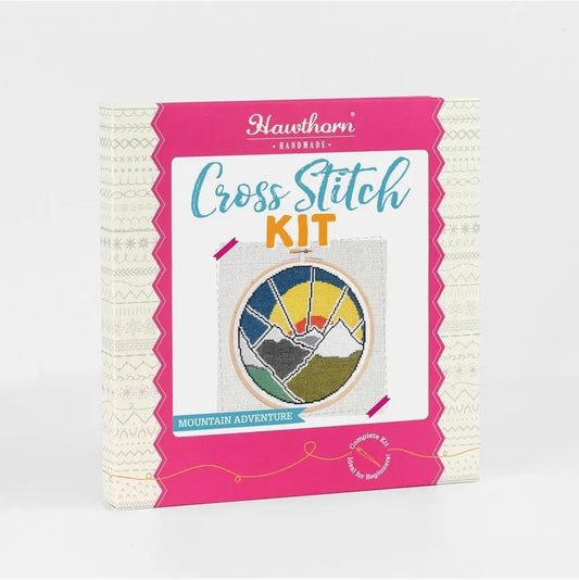 Hawthorn Handmade Mountain Adventure Cross Stitch Kit