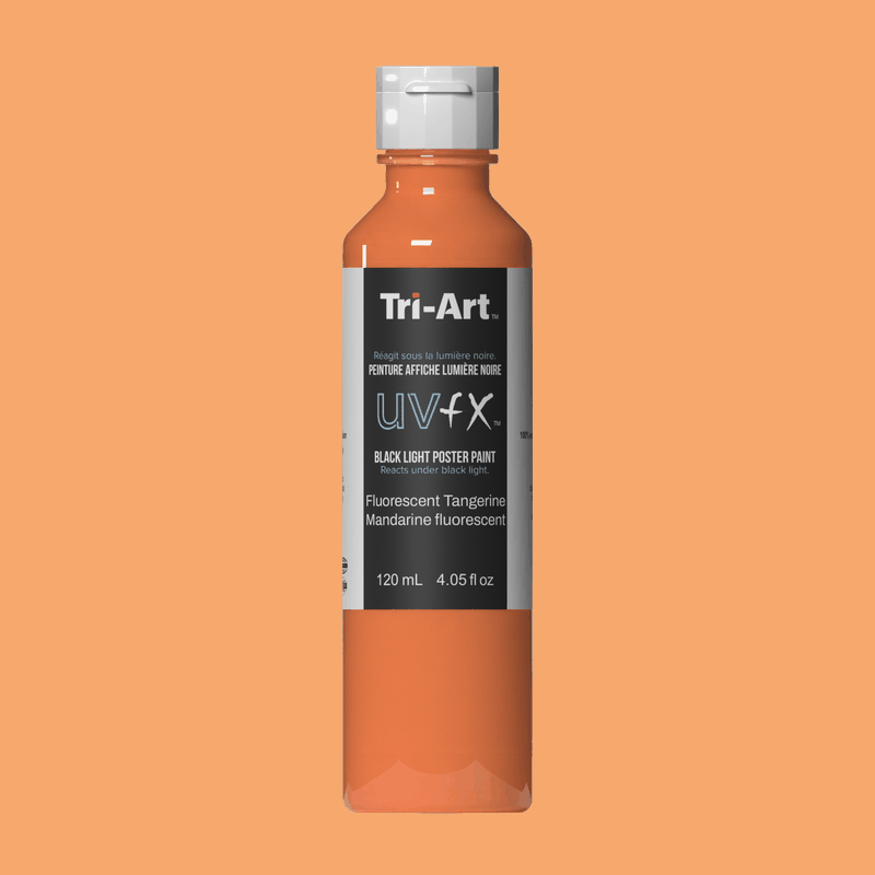 UVFX Black Light Poster Paint - Fluorescent Tangerine