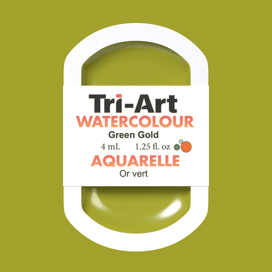 Tri-Art Water Colours - Green Gold