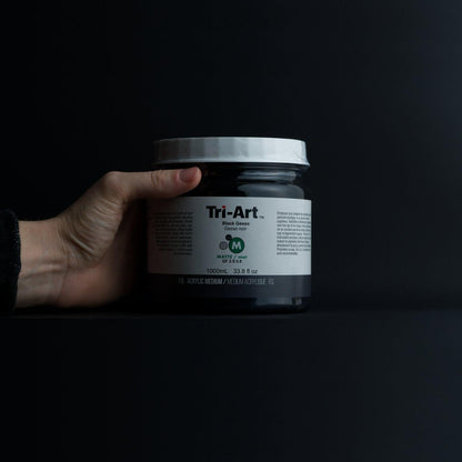 Tri-Art Acrylic Mediums - Black Gesso