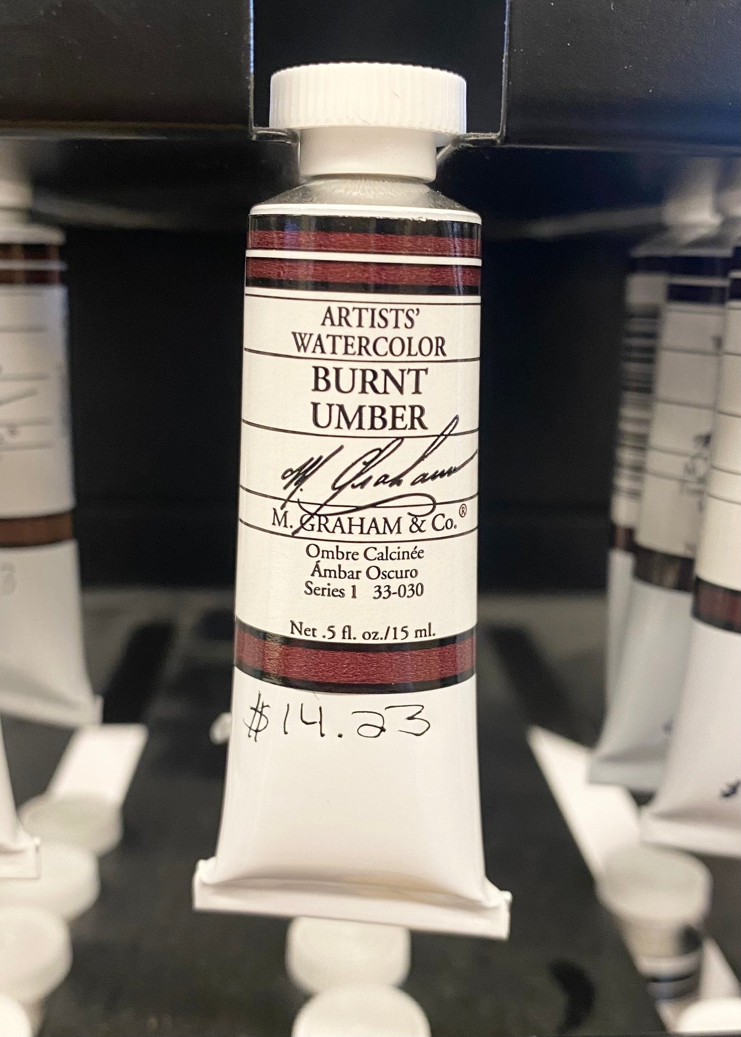 M. Graham Burnt Umber 0.5 oz (15 ml) Artists' Watercolor