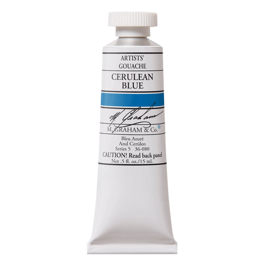 M. GRAHAM Artists' Gouache Cerulean Blue (15ml)
