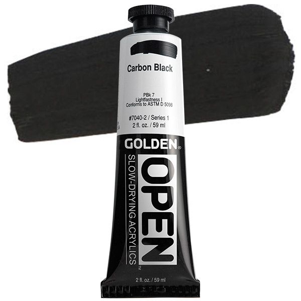 GOLDEN Open Slow Drying Carbon Black (2 fl oz.)