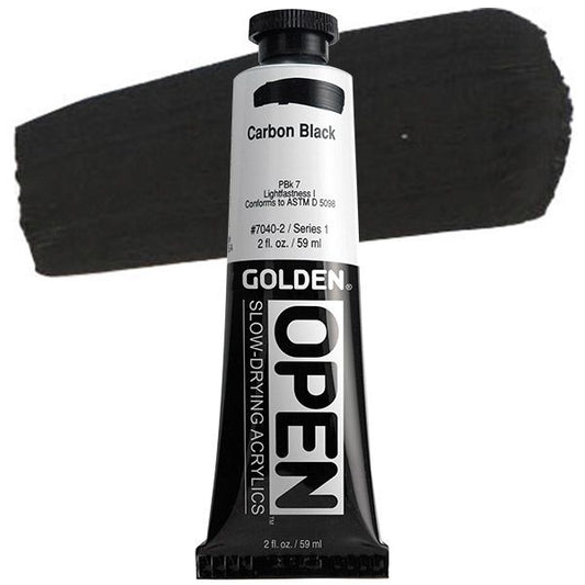 GOLDEN Open Slow Drying Carbon Black (2 fl oz.)
