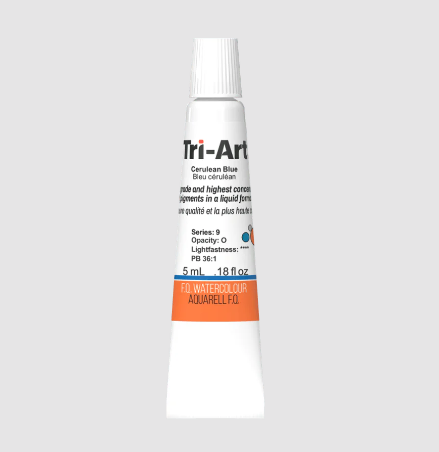 Tri-Art Watercolour 5ml Tube, Cerulean Blue (Series 3)