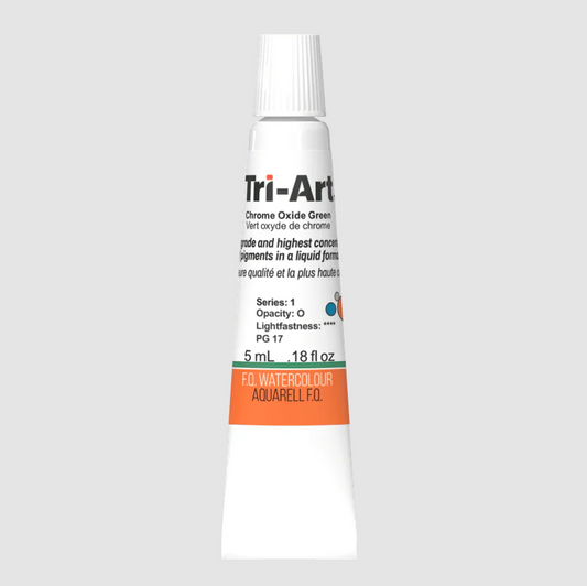 Tri-Art Watercolour 5ml Tube, Chrome Oxide Green (Series 2)