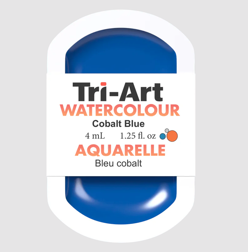 Tri-Art Watercolour 4ml Pan, Cobalt Blue (Series 3)