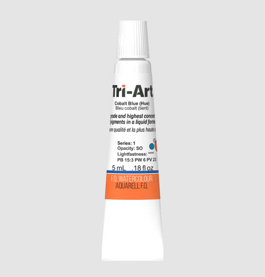 Tri-Art Watercolour 5ml Tube, Cobalt Blue (Hue) (Series 1)