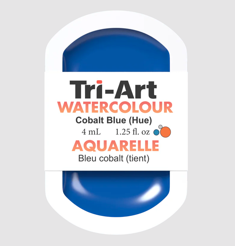 Tri-Art Watercolour 4mL Pan, Cobalt Blue (Hue) (Series 1)
