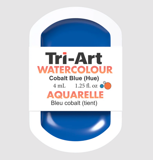 Tri-Art Watercolour 4mL Pan, Cobalt Blue (Hue) (Series 1)