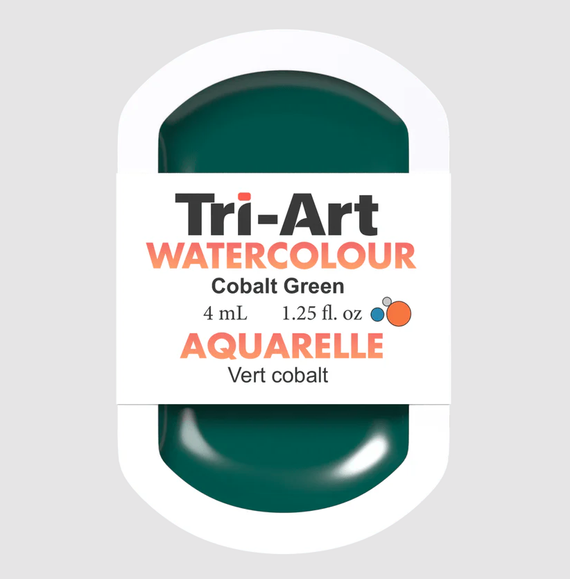 Tri-Art Watercolour 4ml Pan, Cobalt Green (Series 3)
