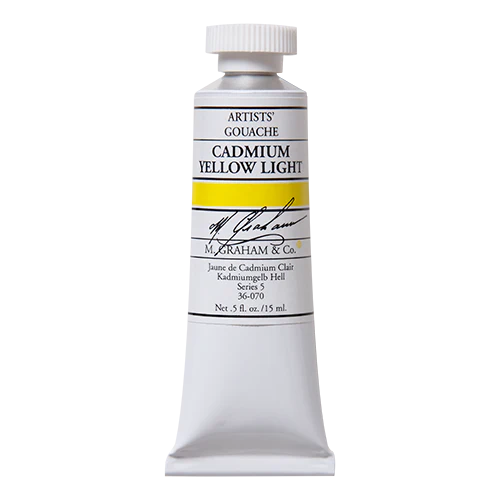 M. GRAHAM Artists' Gouache Cadmium Yellow Light (15ml)
