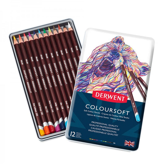 Derwent Coloursoft Pencils (Set of 12)