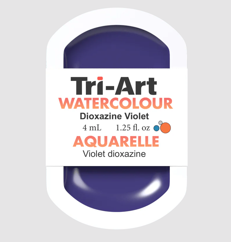 Tri-Art Watercolour 4mL Pan, Dioxazine Violet (Series 2)