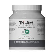 Tri-Art Acrylic Mediums | Low Viscosity Gel Matte | 500ml