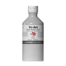 Tri-Art Acrylic Mediums | Polymer Medium | Semi-Gloss | 250ml