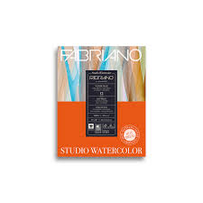 Fabriano Studio Watercolor Pad - Hot Press, 300gsm, 12 Sheets, 11x14"