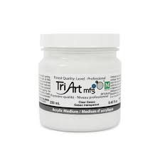 Tri-Art Acrylic Mediums, Clear Gesso, 500ml Jar