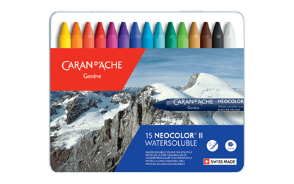 Caran d'Ache - Classic Neocolor II Water Soluble Wax Crayon - Tin Box Sets