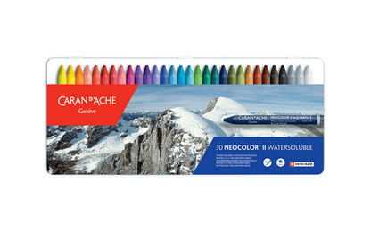 Caran d'Ache - Classic Neocolor II Water Soluble Wax Crayon - Tin Box Sets