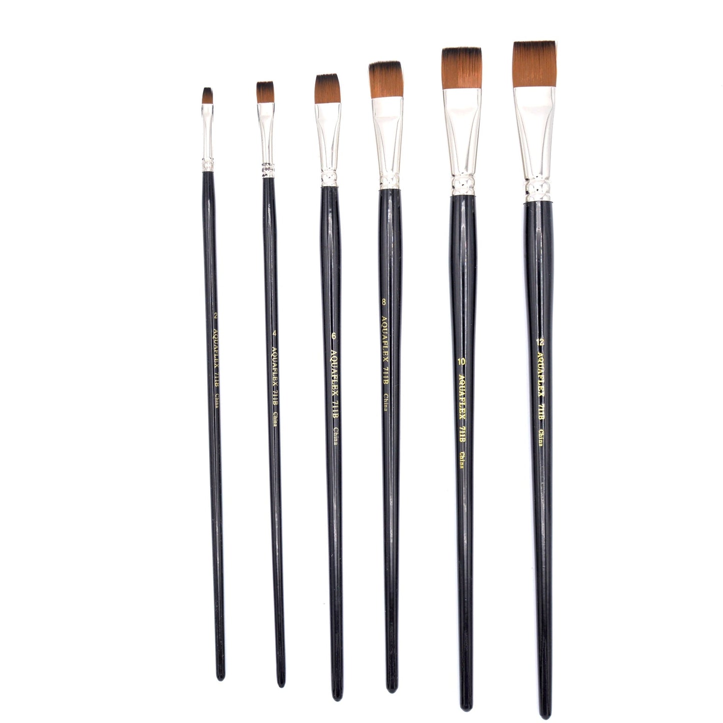 Aquaflex - Brown Synthetic Brush with Long Handle