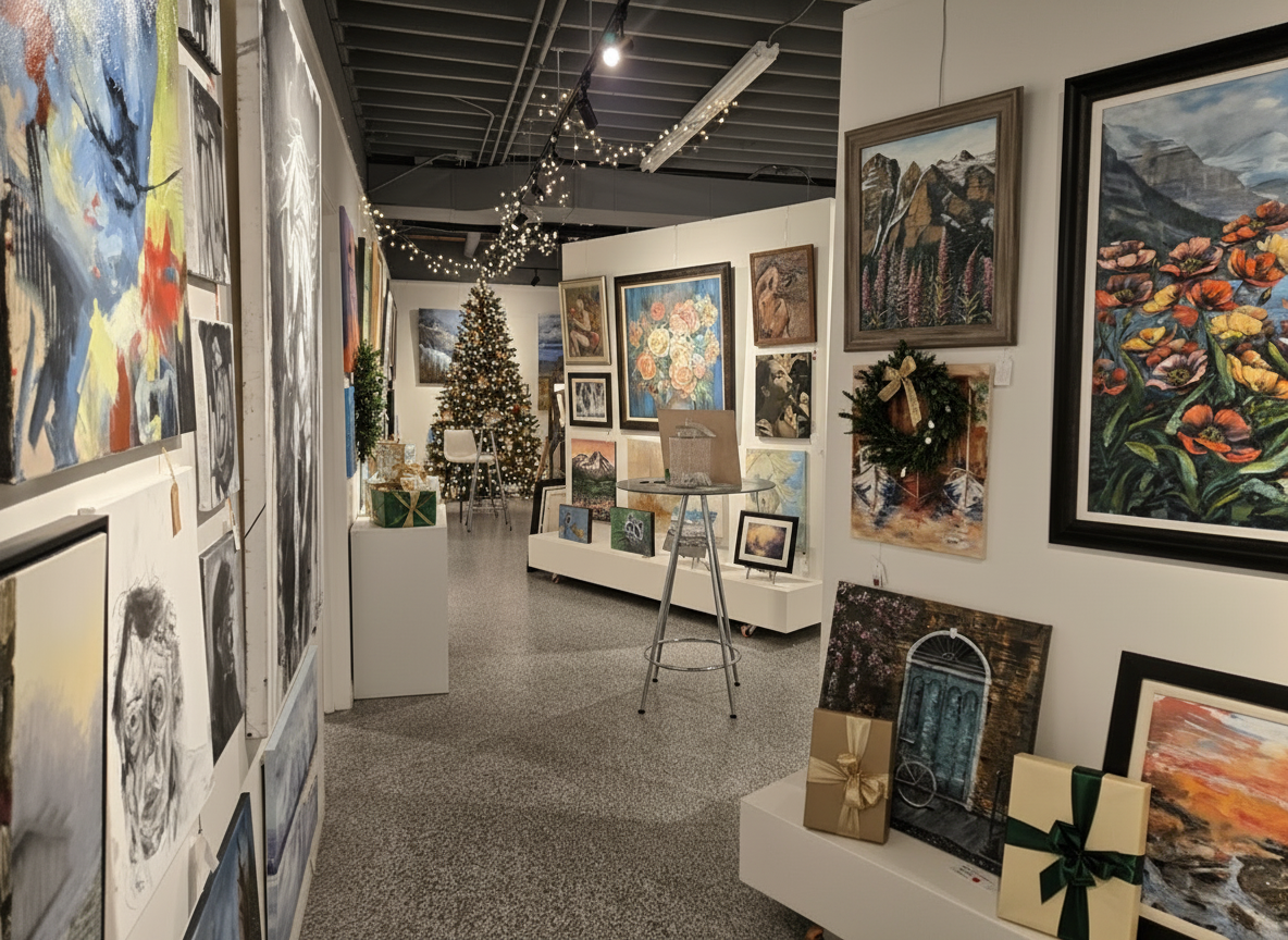 Gallery with Christmas Cheer